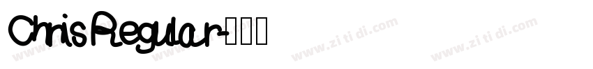 Chris Regular字体转换